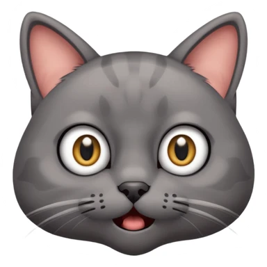 very terrified cat sticker