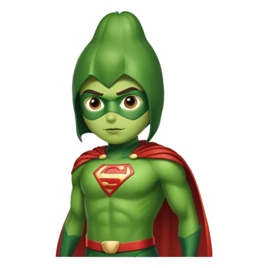 Avocado superhero sticker