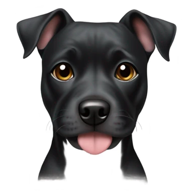 American stafforshire terrier black sticker