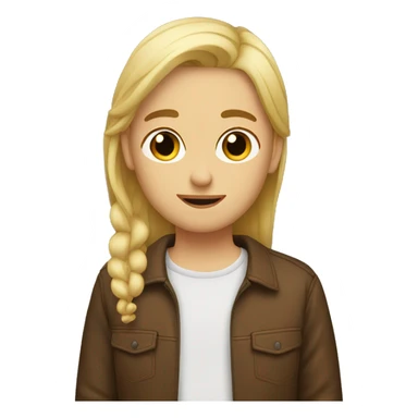 Blonde guy kissing brown haired girl sticker