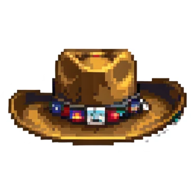 Texas cowboy hat sticker