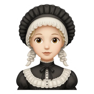 1800's american female sticker