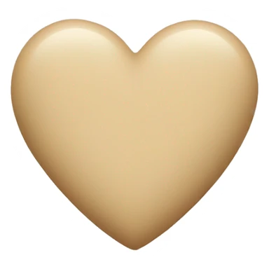 Beige heart sticker