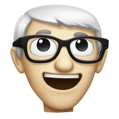 A vampire with glasses on sticker