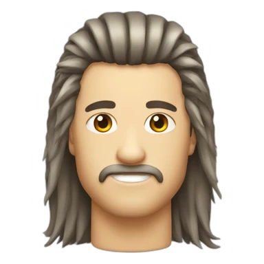 mullet haircut sticker