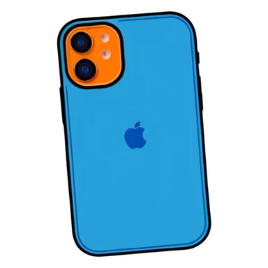 blue iPhone 12 sticker