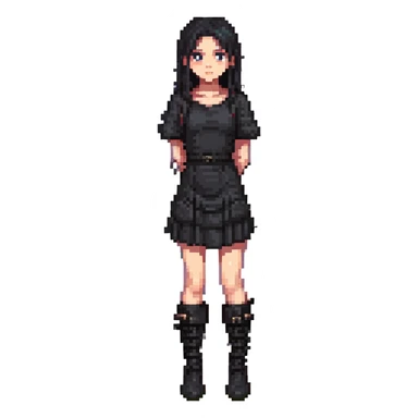 goth girl sticker
