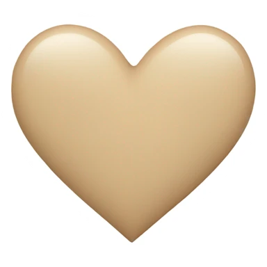 Beige Heart sticker