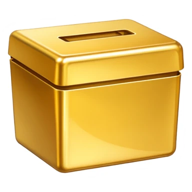 Clean Gold box frontview sticker