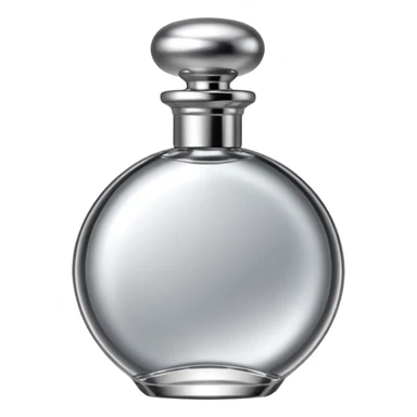 silver elegant parfume sticker