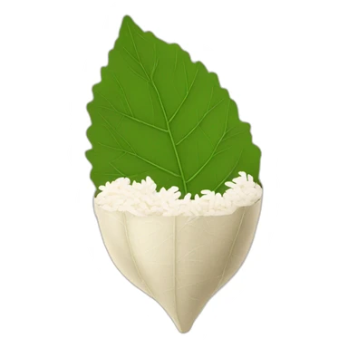 Rolled grape leaf with rice inside sticker