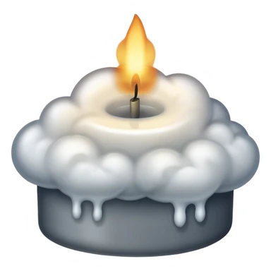 Candel without flame 🔥 only smoke sticker