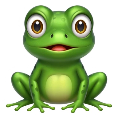 Emoji grenouille choqué  sticker