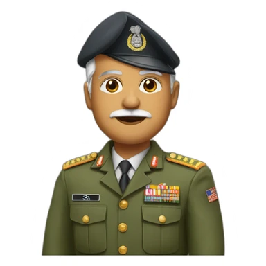 Modi as military guy sticker