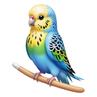 budgie in a hospital  sticker
