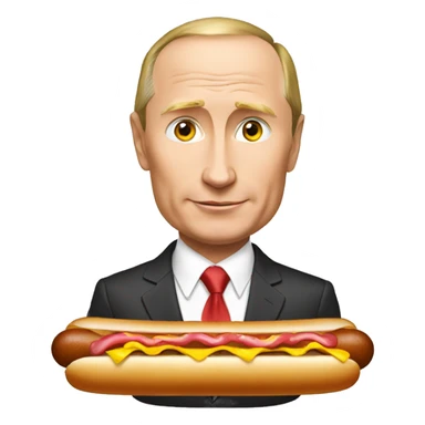 Putin and hot dog sticker