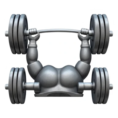 Gym facade with a sign featuring giant weights. sticker