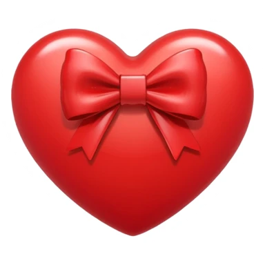 heart with bow sticker