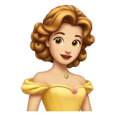 Belle-princess sticker