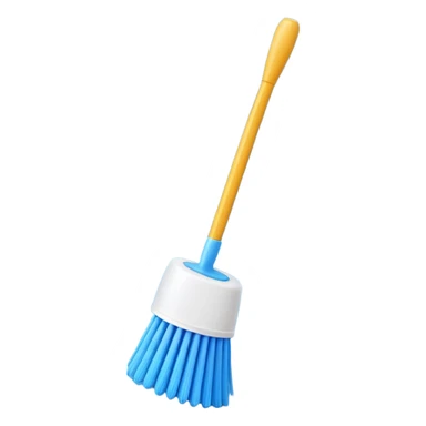 toilet brush sticker