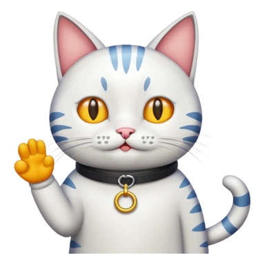 A Cat saying task is done. sticker