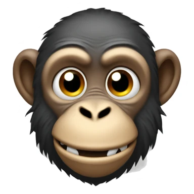 Monkey that has a ultimate jaw ligne he has so much rizz sticker