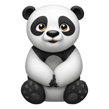 Panda on ozempic sticker