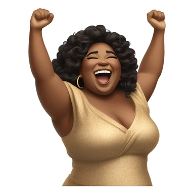 Lizzo saying “Ahhhh Fuk It Than” lol sticker