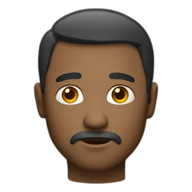 man with lack of focus  sticker