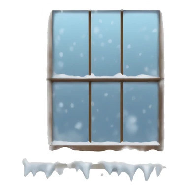 Blizzard outside window  sticker