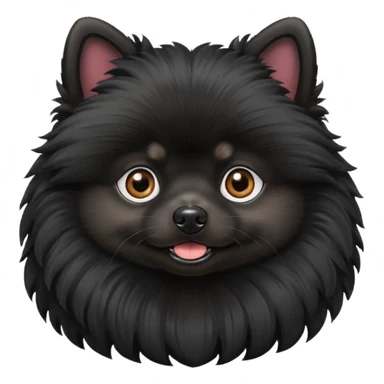 Black Pomeranian Spitz sticker