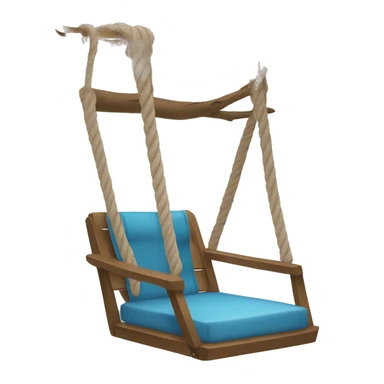 hanging rope swing chair sticker