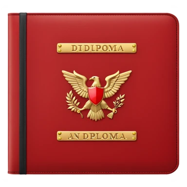 red diploma cover sticker