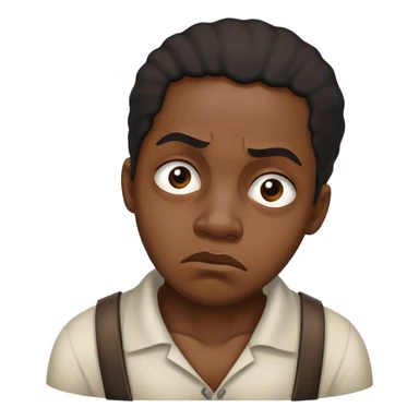 runaway slave realistic sticker