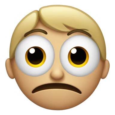 Nervous face sticker