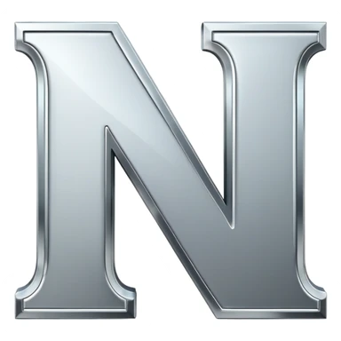 letter "N" sticker