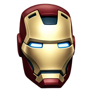 Iron man head  sticker
