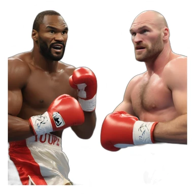 Francis nganou vs Tyson fury sticker