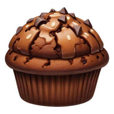 Gooey chocolate muffin sticker