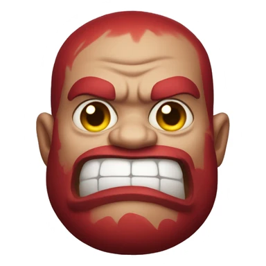 Red whatsapp IOS Oni Ogre sticker