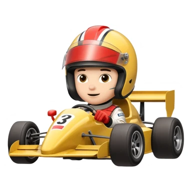 Formula racer sticker