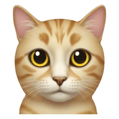 Cat with one eye sticker