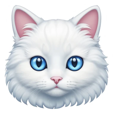 White cat sticker