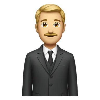 Czech in a suit sticker