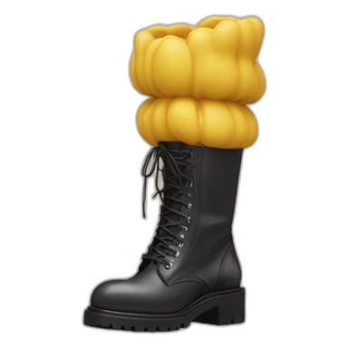 Balenciaga Steroid boots  sticker