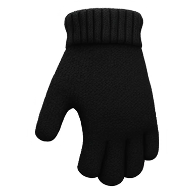 Black fingerless gloves sticker
