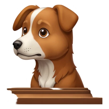 dog looking out of the window sticker