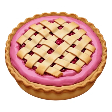 Pink pie sticker