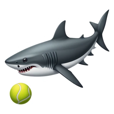 Tiburón con tenis nike sticker