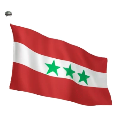 Flag of coastal Latakia in Syria  sticker